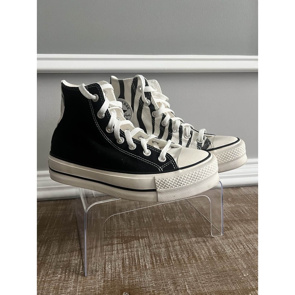 Converse Chuck Taylor All Star Lift Platform High Zebra Print Women's Size 8